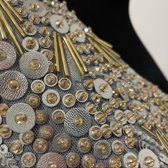 Mac Duggal 5220 Silver Sequin One Shoulder Gown 6 - Picture 6 of 10